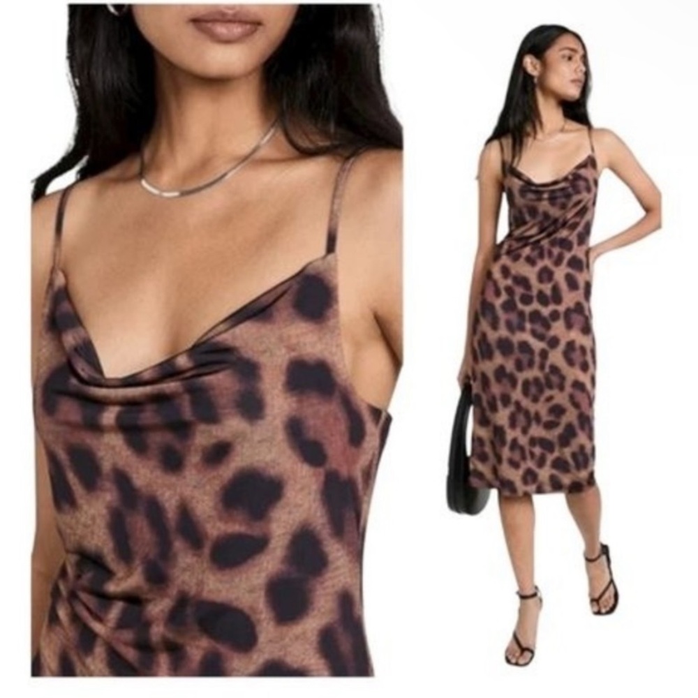 L’Agence Tami Cowl Neck Slip Dress